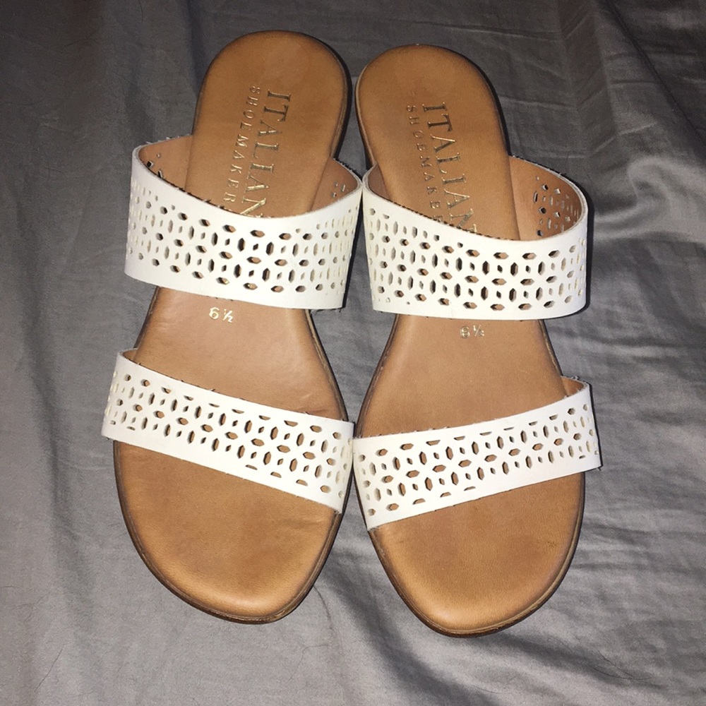Italian Shoemakers Laser Cut Sandal- 6.5